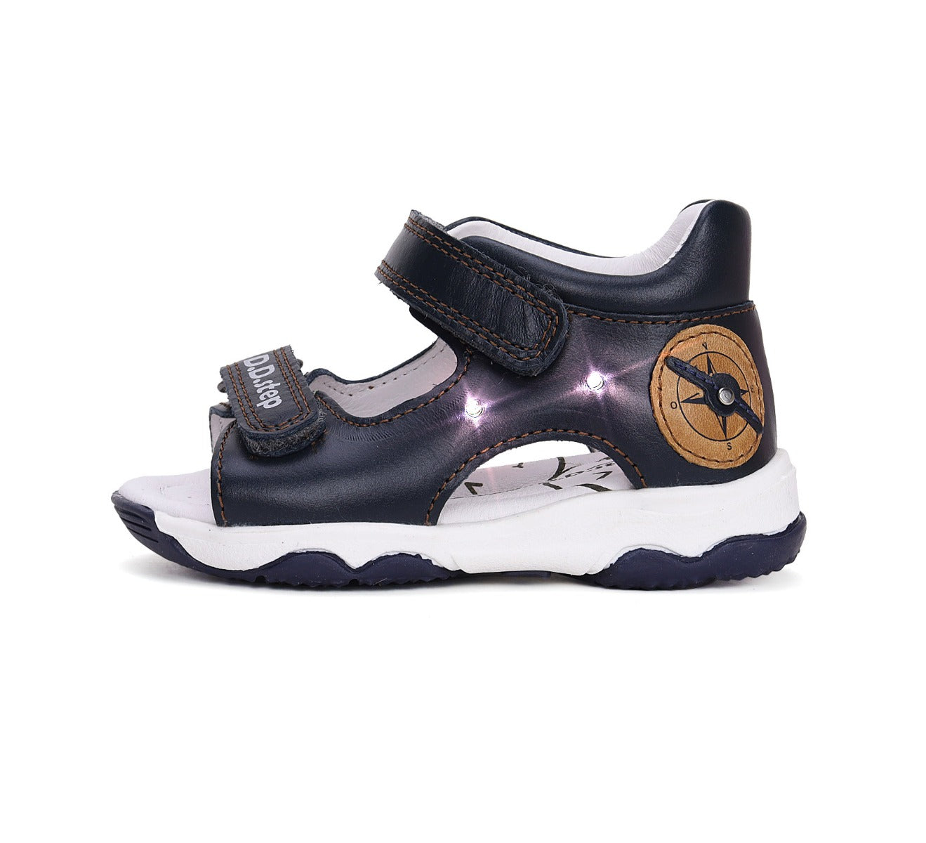 D.D.Step fiú szandál LED-del 26-31 Royal Blue iránytűvel Másodlagos kép