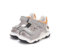 D.D.Step sandale baieti cu LED 20-25 Grey cu busola