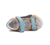D.D.Step sandale baieti Ponte20 supinati 28-33 Chocolate cu albastru