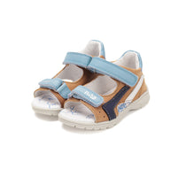 D.D.Step sandale baieti Ponte20 supinati 28-33 Chocolate cu albastru