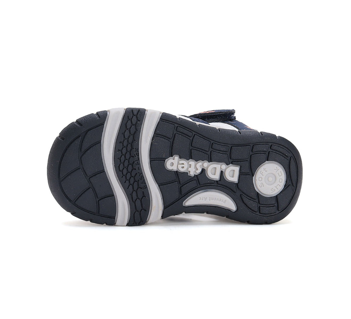 D.D.Step sandale baieti "Quick Dry" 20-25 Bermuda Blue cu stele