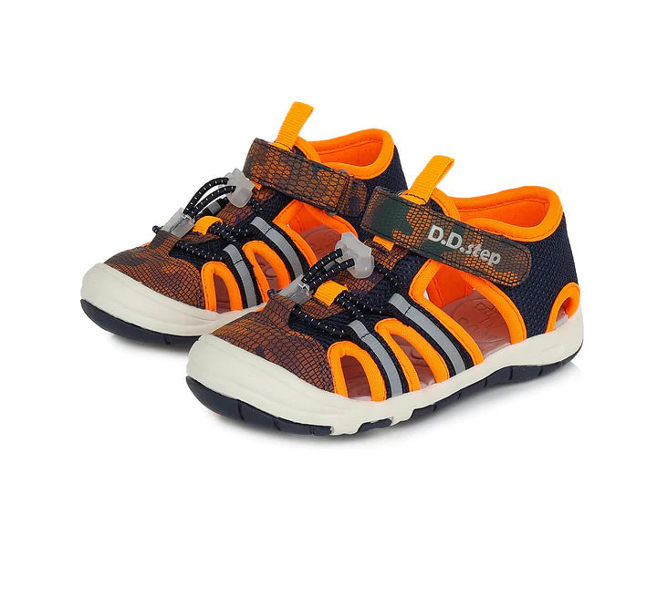 D.D.Step "Quick Dry" fiú szandál 20-25, narancssárga Másodlagos kép