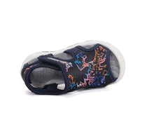 D.D.Step "Quick Dry" fiú szandál 26-31 fekete mintás