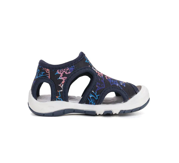 D.D.Step "Quick Dry" fiú szandál 26-31 fekete mintás