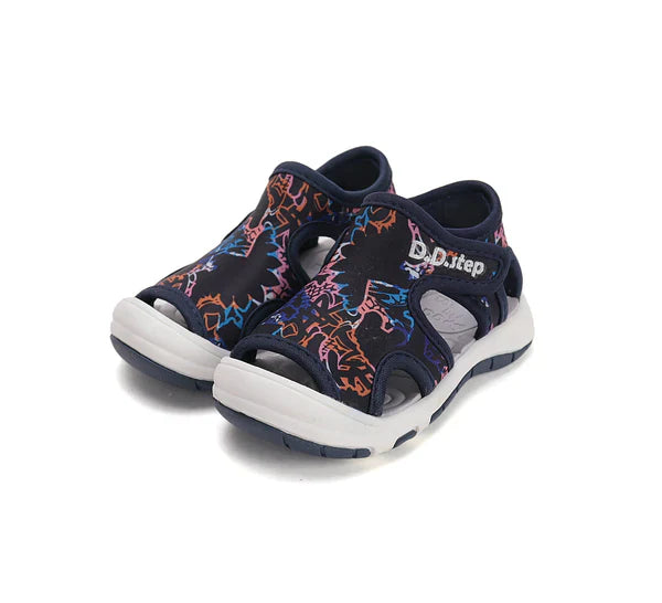 D.D.Step "Quick Dry" fiú szandál 26-31 fekete mintás Fő kép
