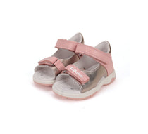 D.D.Step sandale fete 19-24 Baby Pink cu auriu