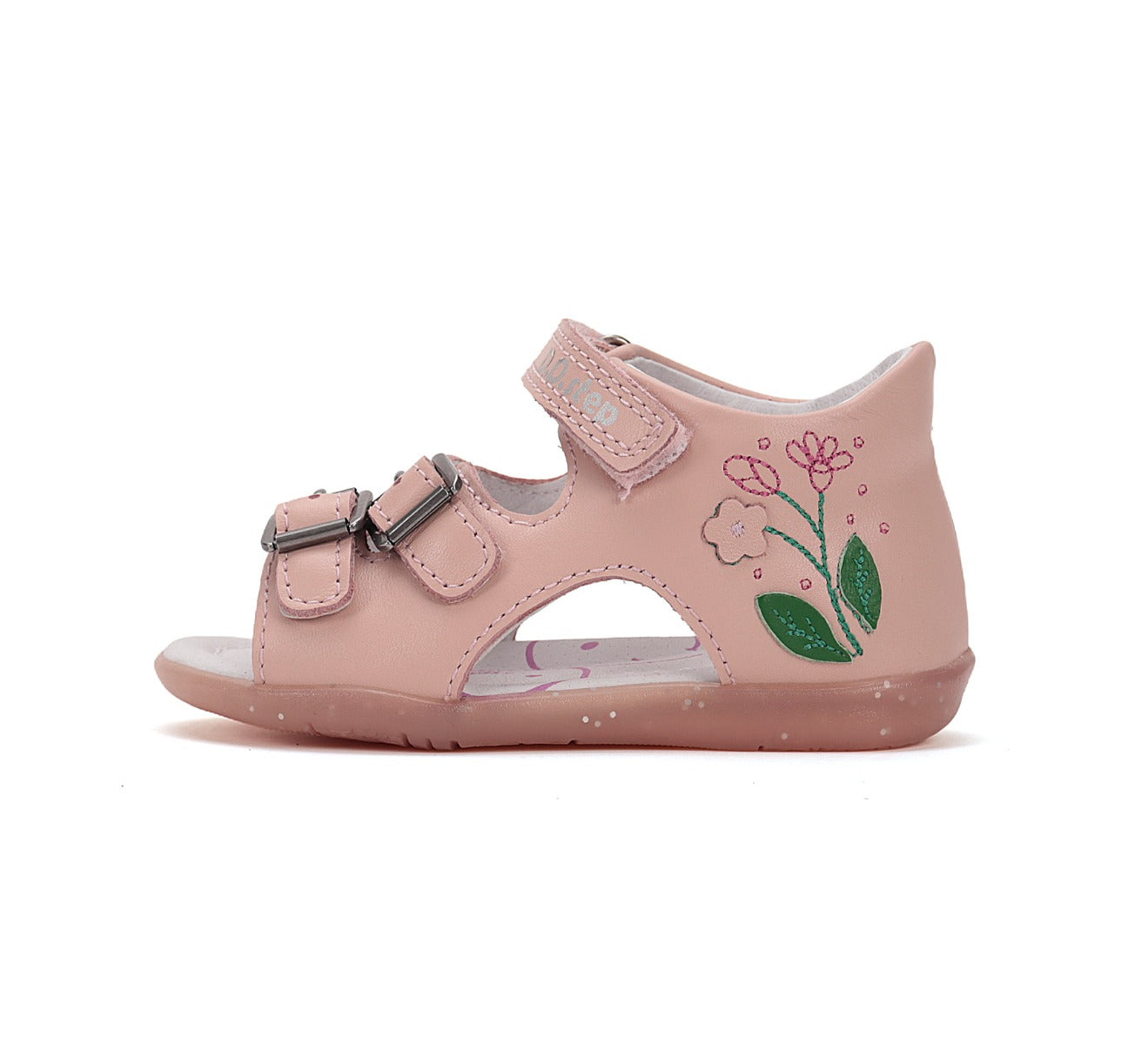 D.D.Step kislány szandál 19-24 Baby Pink virágokkal Másodlagos kép