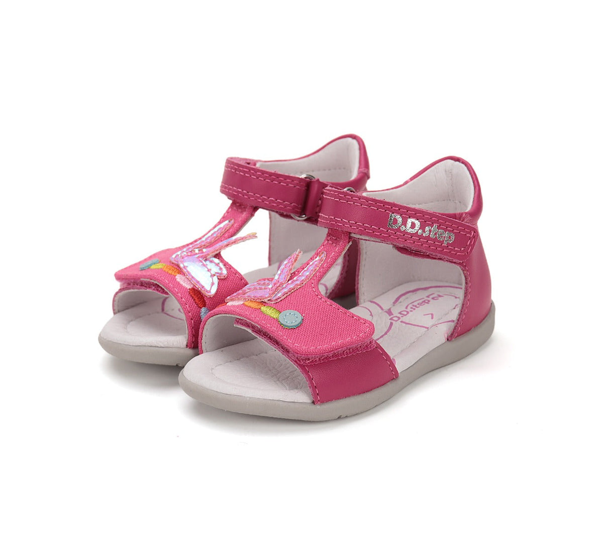 D.D.Step sandale fete 19-24 Dark Pink cu iepuras Fő kép