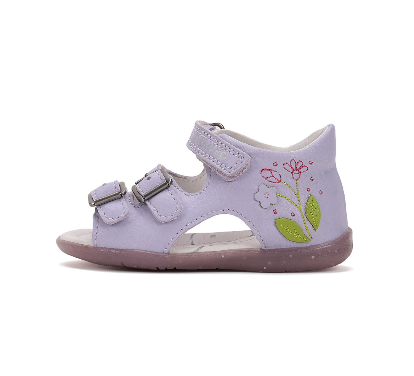 D.D.Step szandál lányoknak 19-24 Mauve virágokkal Másodlagos kép