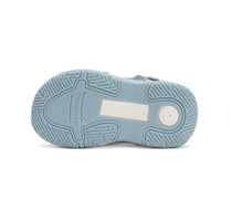 D.D.Step sandale fete 19-24 Sky Blue cu floaricele argintii