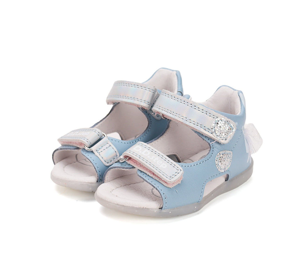 D.D.Step sandale fete 19-24 Sky Blue cu iepuras