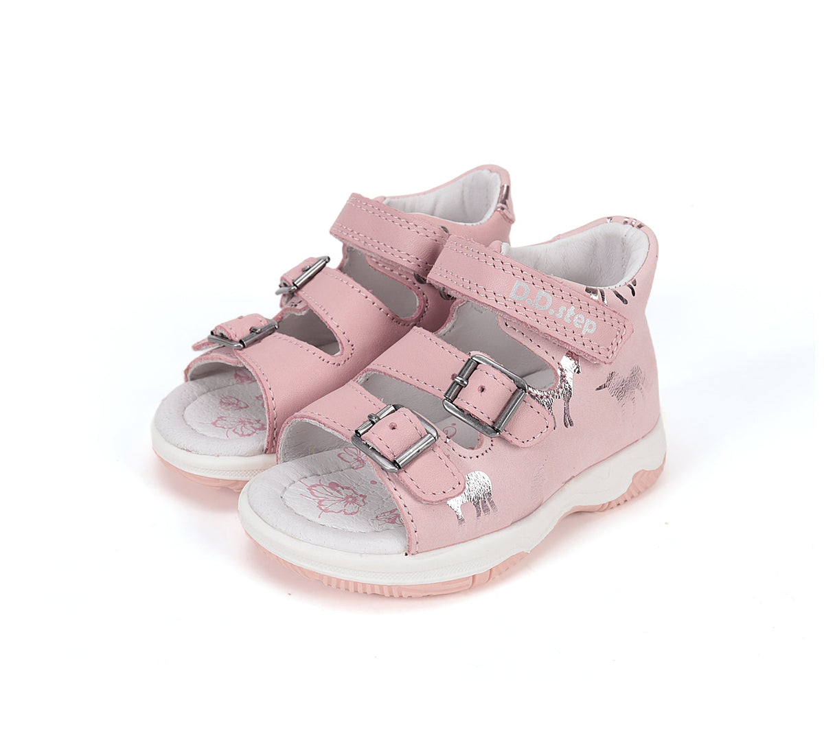 D.D.Step szandál lányoknak 19-24 Baby Pink unikornissal