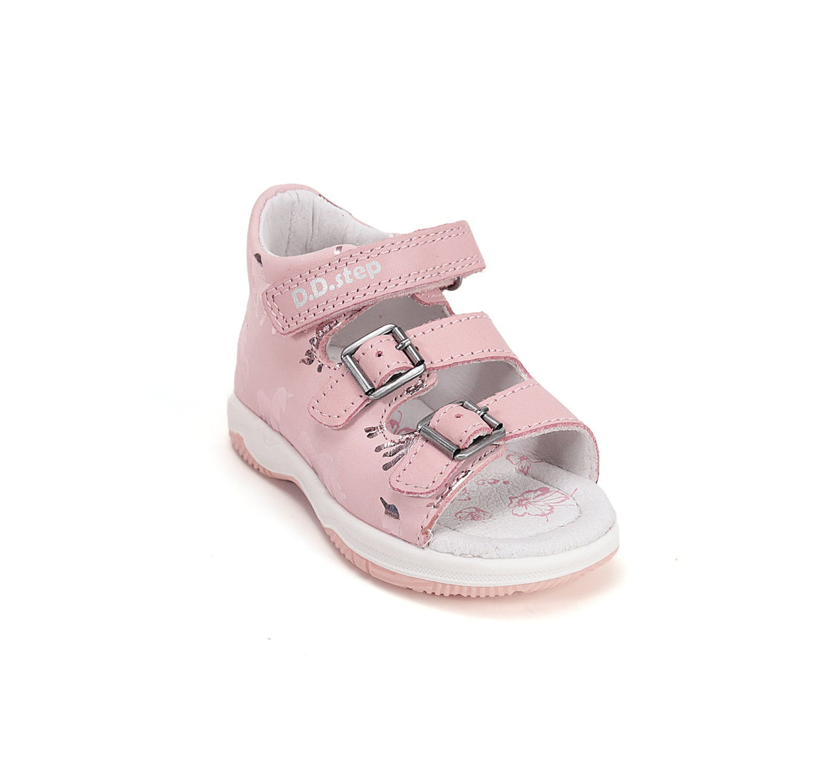 D.D.Step szandál lányoknak 19-24 Baby Pink unikornissal