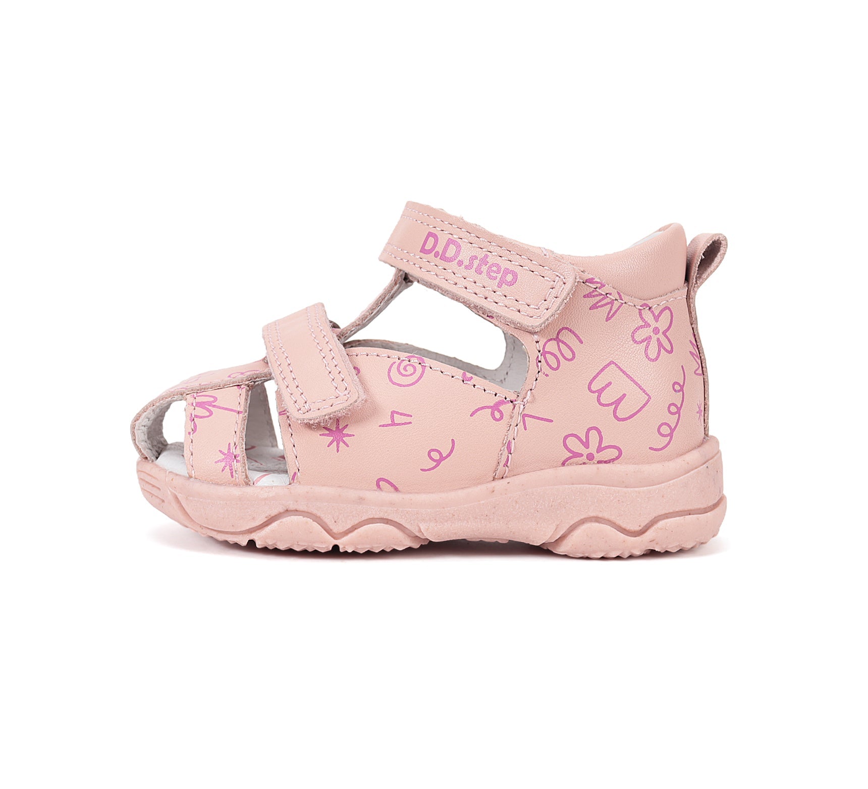 D.D.Step lány szandál 20-25 Rose Gold, mintákkal Másodlagos kép