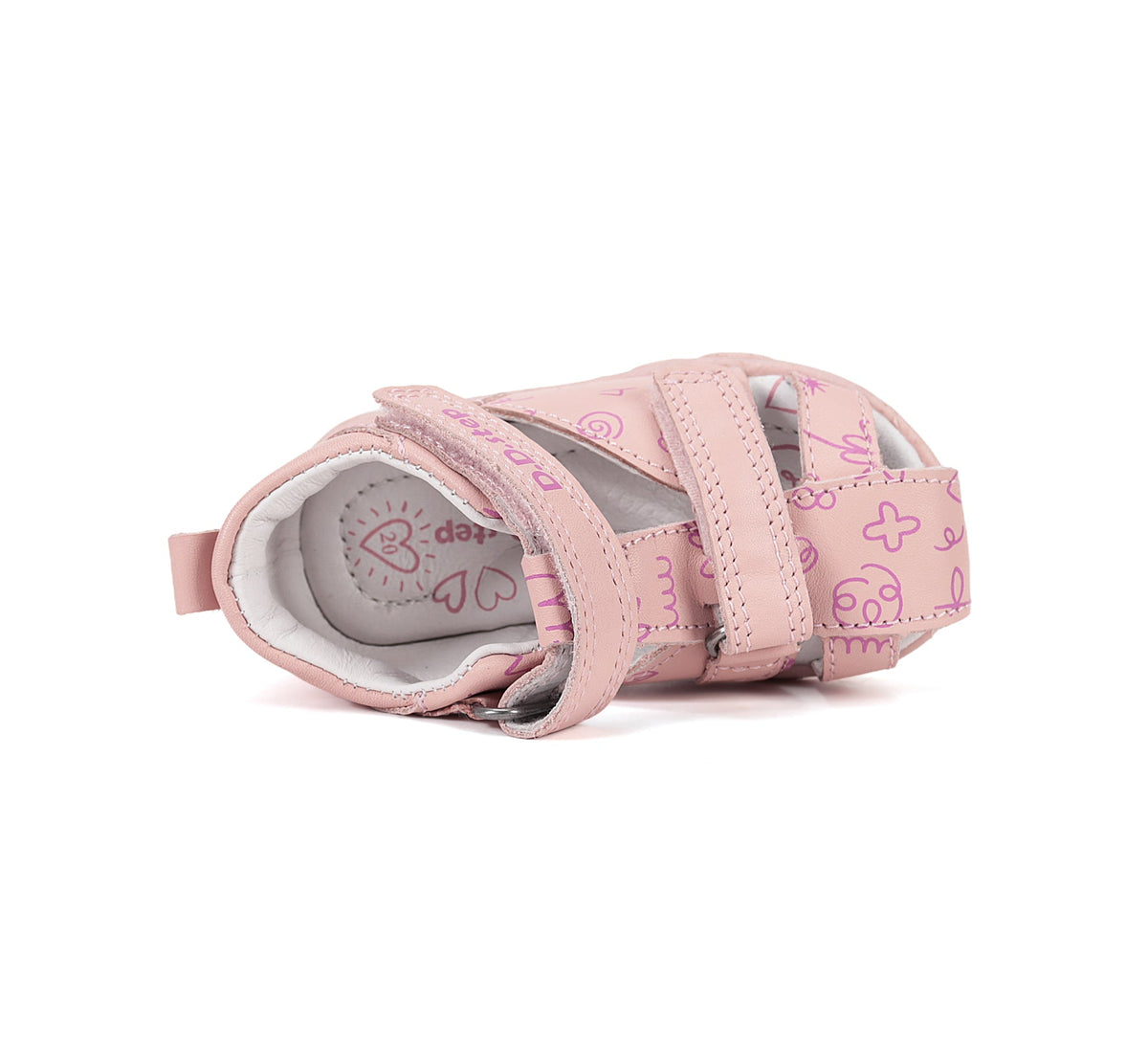 D.D.Step lány szandál 20-25 Rose Gold, mintákkal