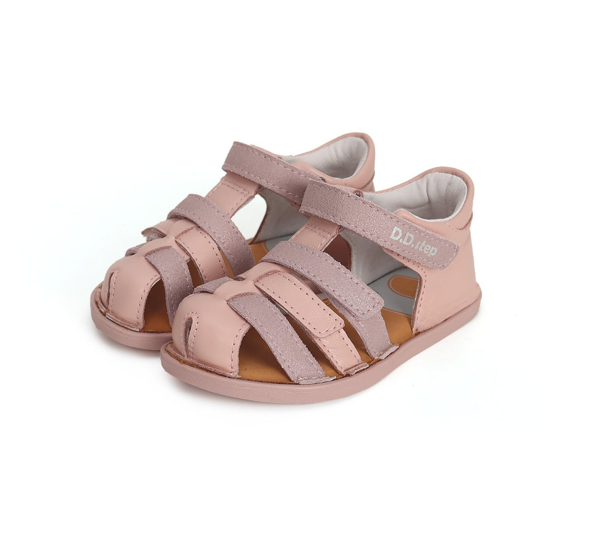 D.D.Step sandale fete Barefoot 26-31, Pink simplu Fő kép