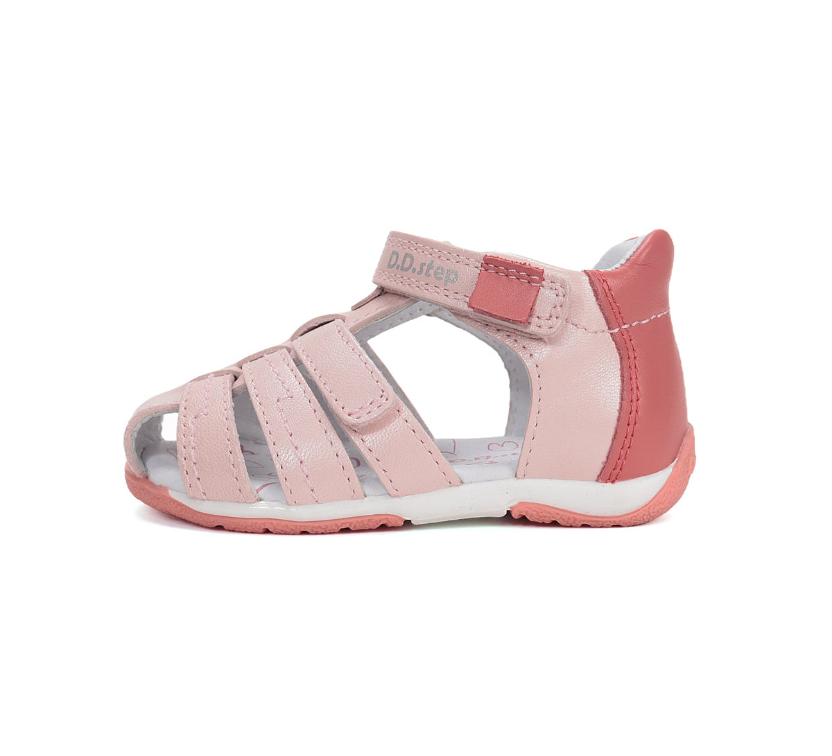 D.D.Step lány szandál bőr 20-25 Baby Pink korallal