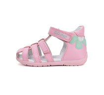 D.D.Step kislány szandál bőr 20-25 Daisy Pink virággal