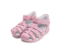 D.D.Step kislány szandál bőr 20-25 Daisy Pink virággal