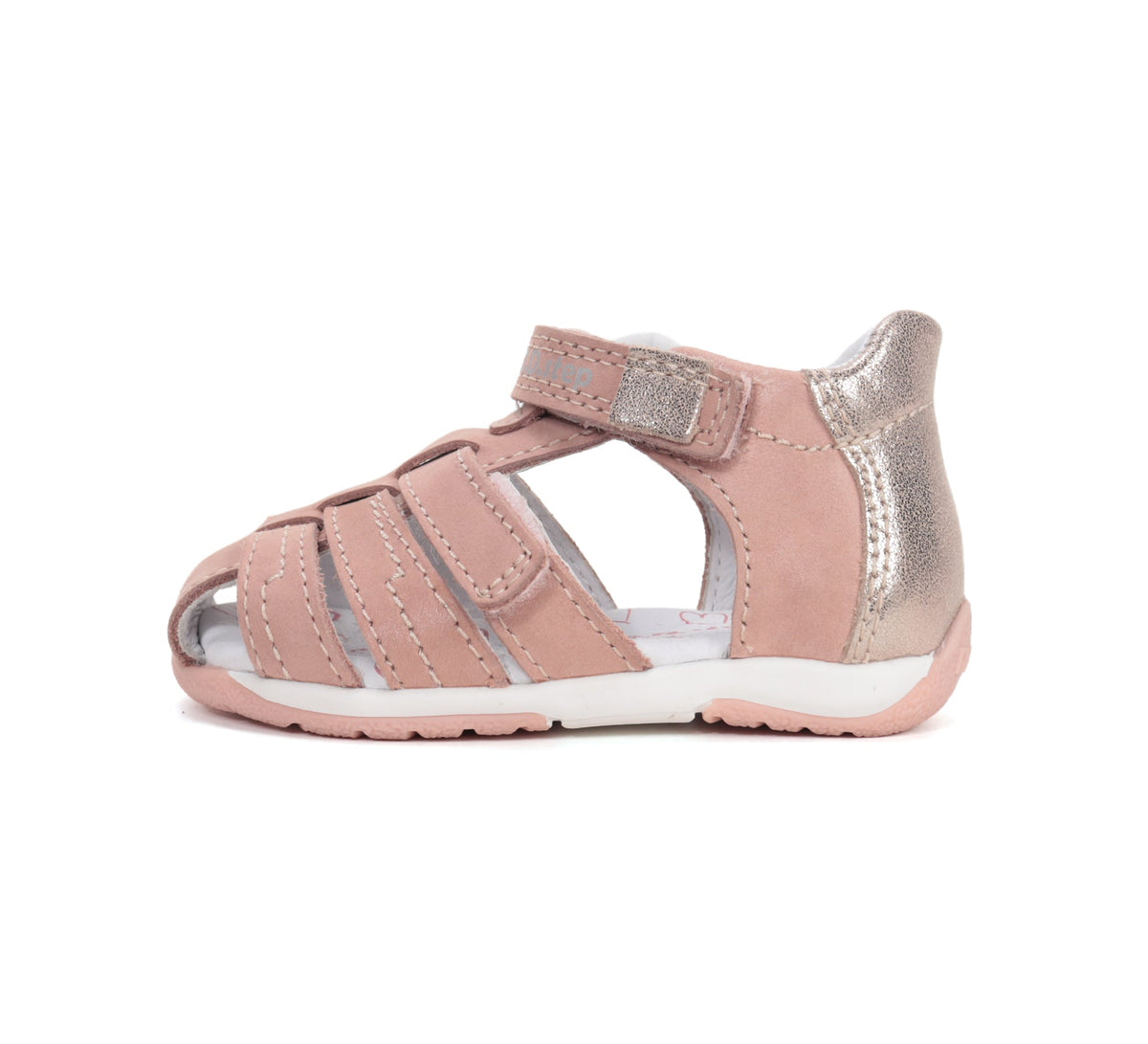 D.D.Step lány szandál bőr 20-25 Rose Gold púderes