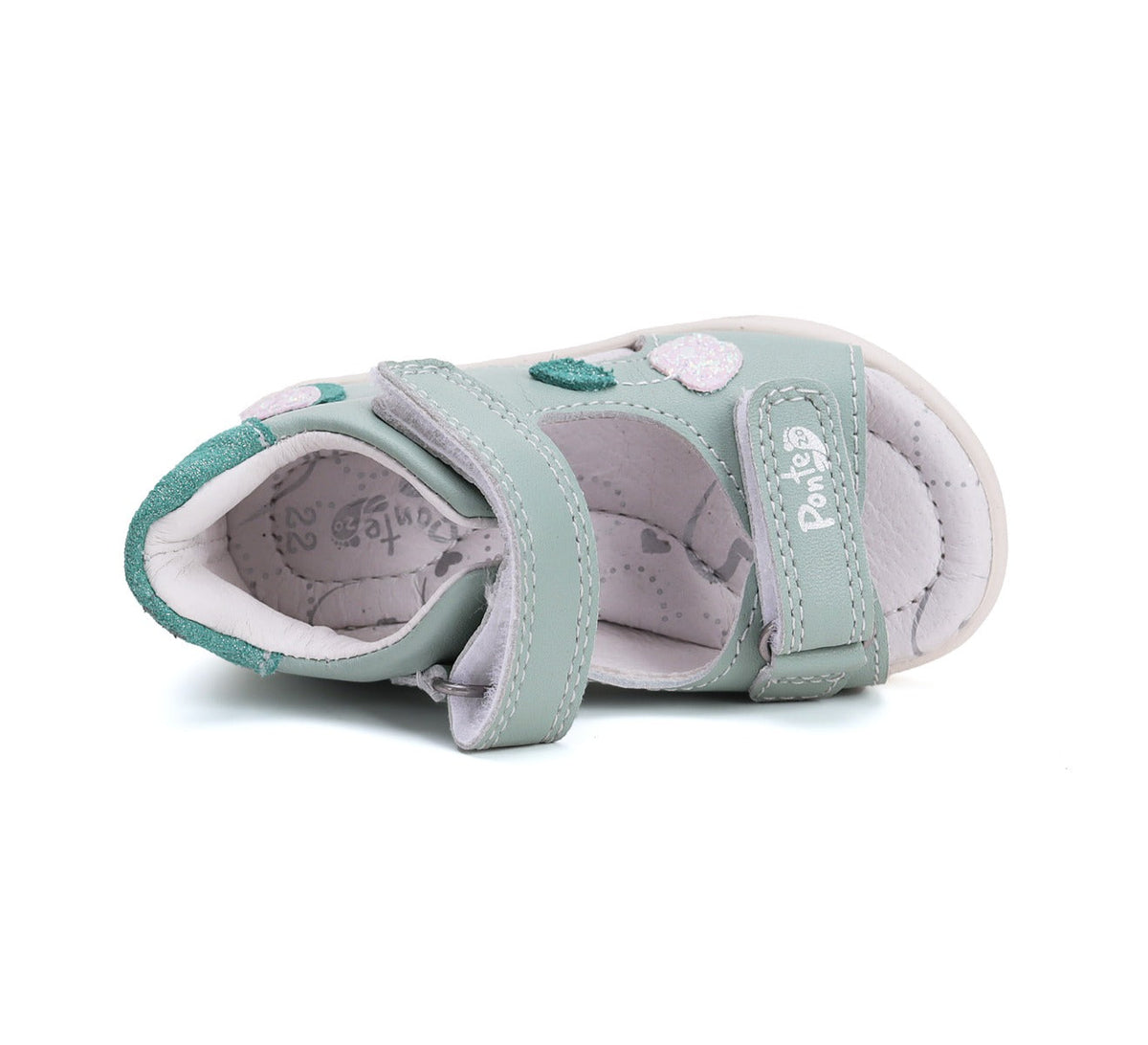 D.D.Step sandale fete Ponte20 supinati 22-27 Mint cu fructe