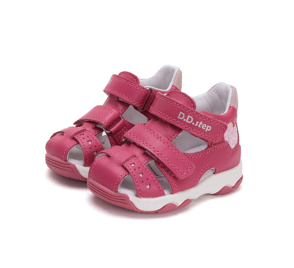 D.D.Step sandale fetite 26-31 Dark Pink cu inimoara Fő kép