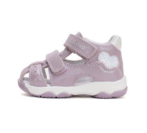 D.D.Step sandale fetite 26-31 Mauve cu inimoara