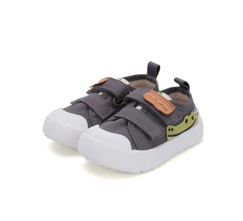 D.D.Step tenisi baieti 20-25 Dark Grey cu crocodil Fő kép