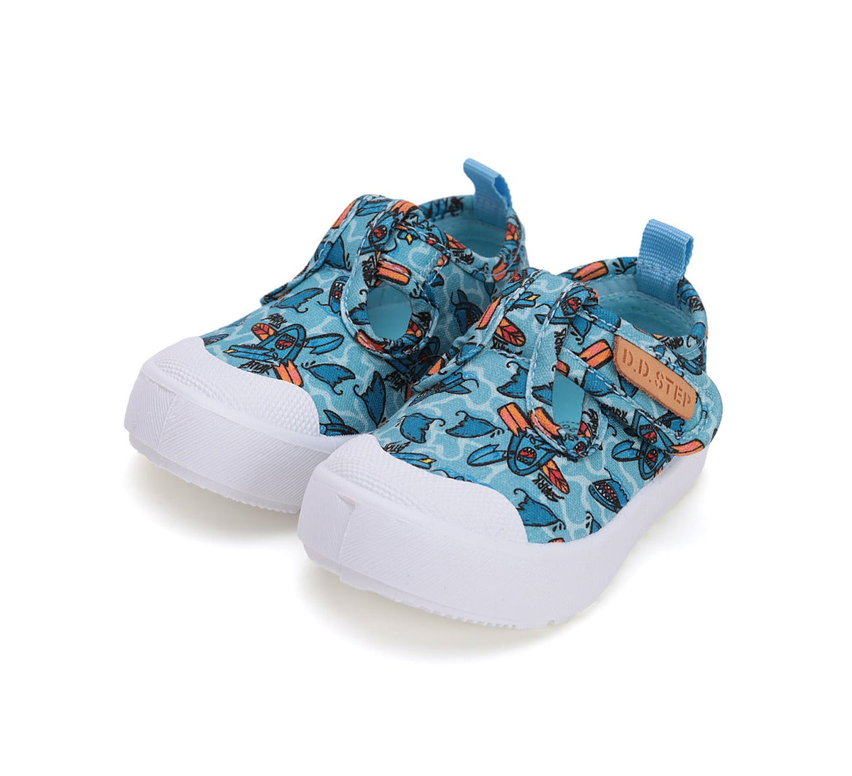 D.D.Step tenisi baieti decupati 26-31 Sky Blue cu rechin Fő kép