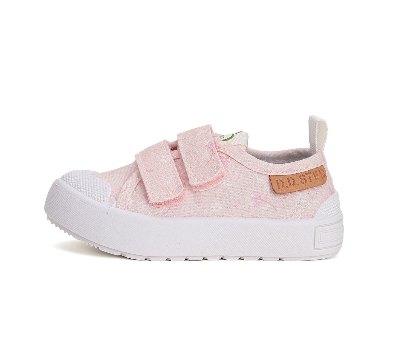 D.D.Step tornacipő lányoknak 20-25 Baby Pink virágmintával Másodlagos kép