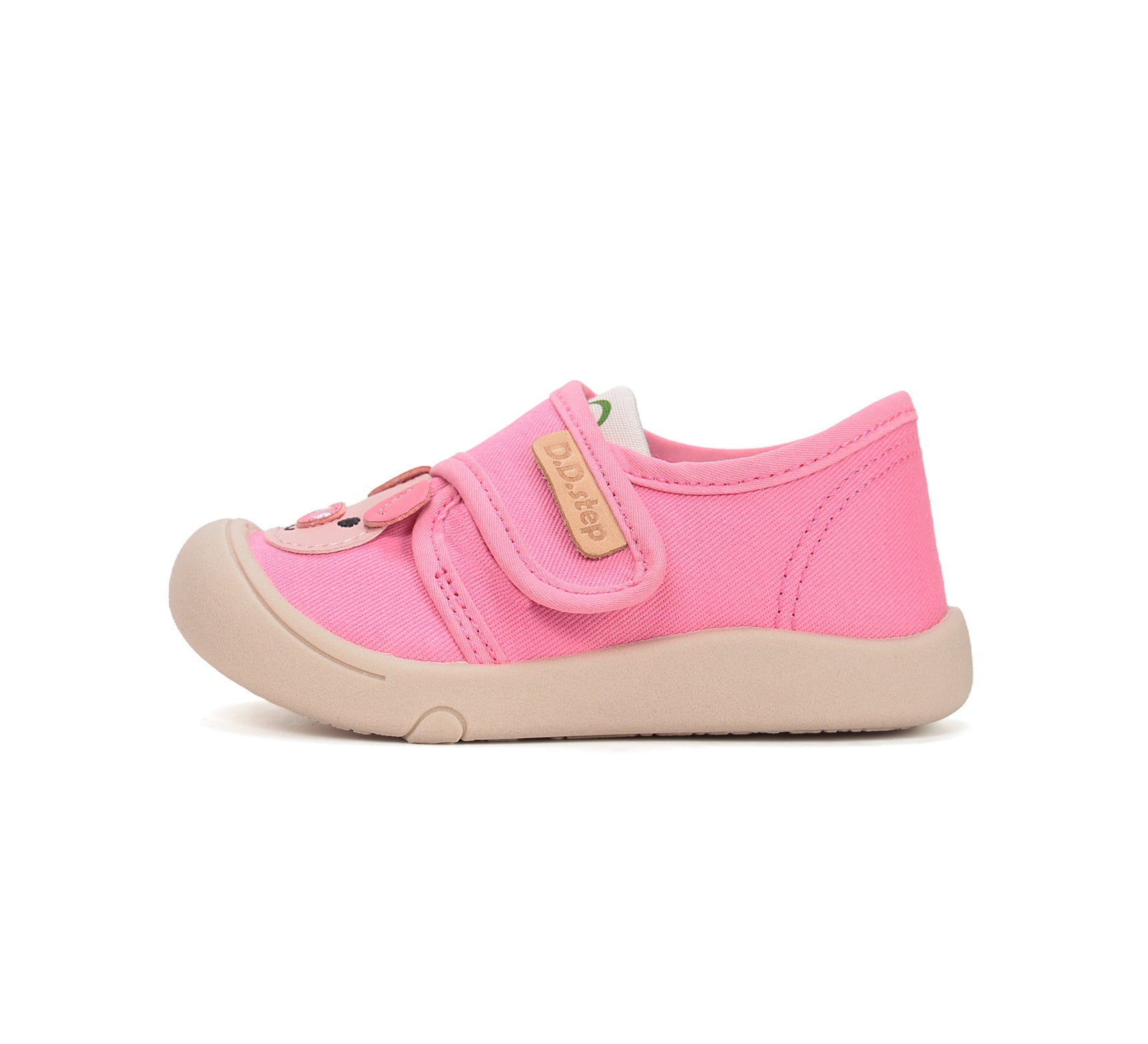 D.D.Step vászon tornacipő lányoknak 22-27 Pink kutyával Másodlagos kép