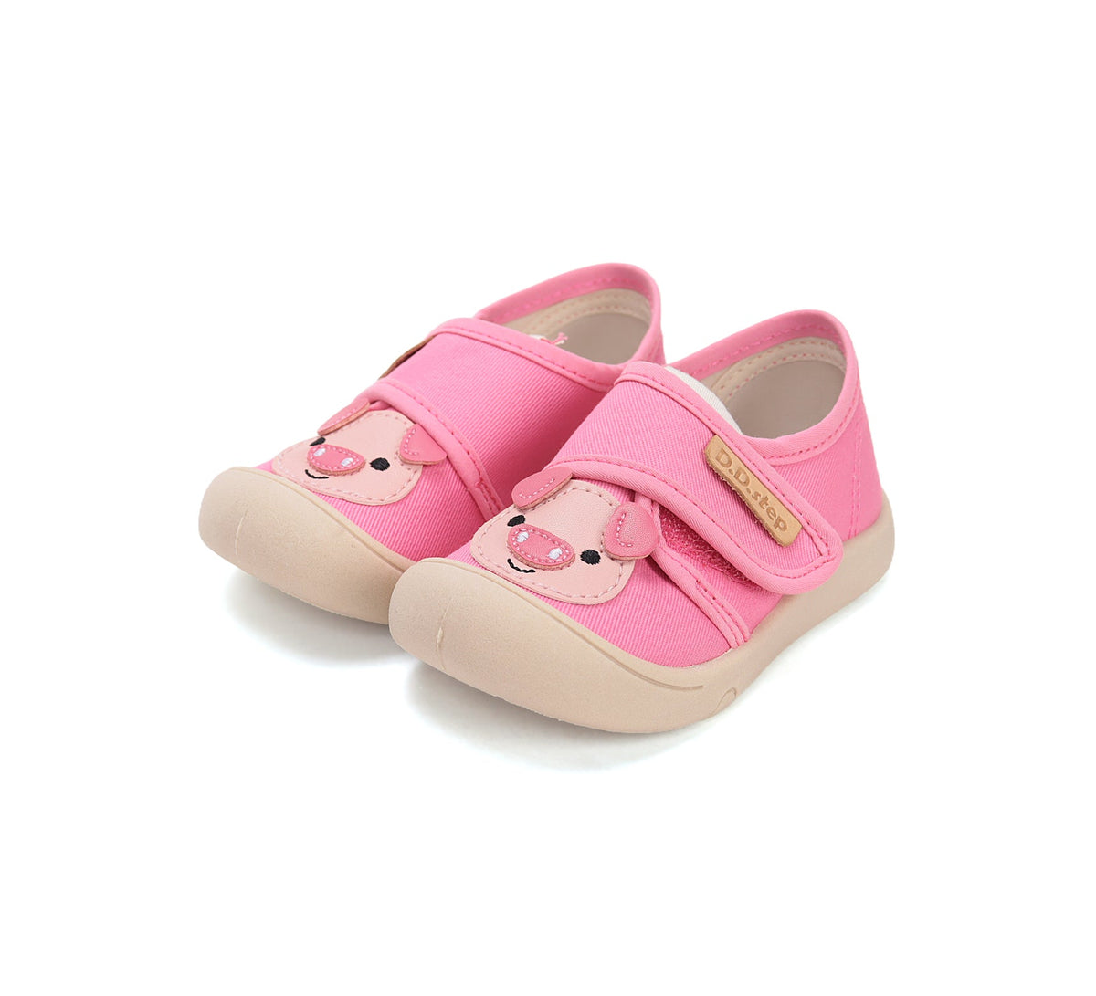 D.D.Step vászon tornacipő lányoknak 22-27 Pink kutyával Fő kép