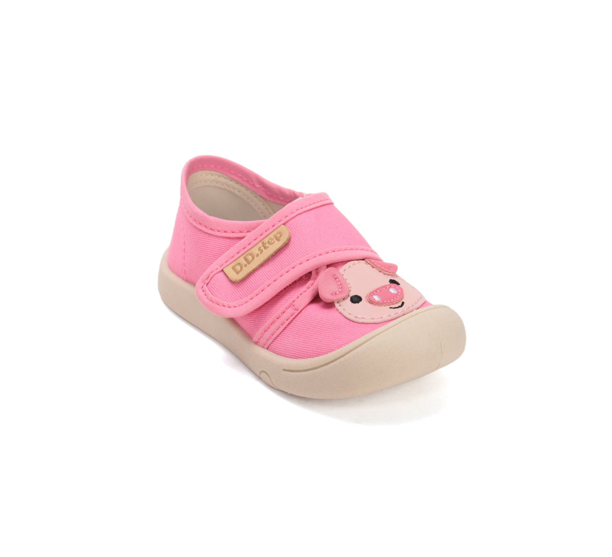D.D.Step vászon tornacipő lányoknak 22-27 Pink kutyával