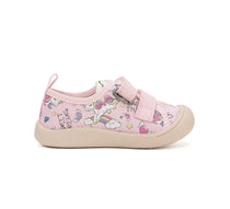D.D.Step vászon tornacipő lányoknak 28-33 Baby Pink Unicorn