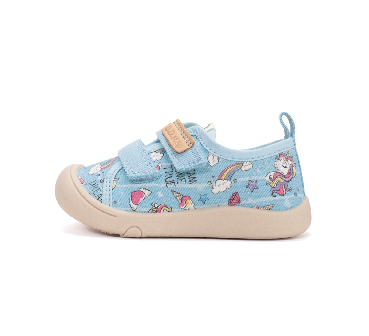 D.D.Step vászon lány tornacipő 22-33 Oceanic Unicorn