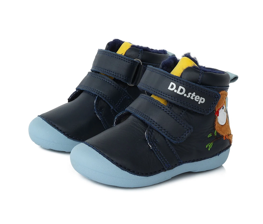 D.D.Step fiú csizma Első Lépések bélelt 18-24, Madár Royal Blue Másodlagos kép