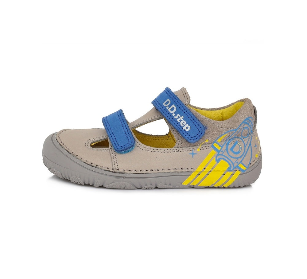 D.D.Step pantofi baieti decupati Barefoot 20-25, Grey H073-23A