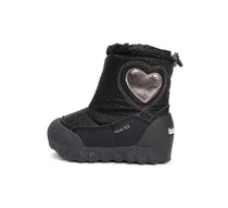 D.D.Step cizme fete Aqua-Tex imblanite 28-33 Black cu inimioara