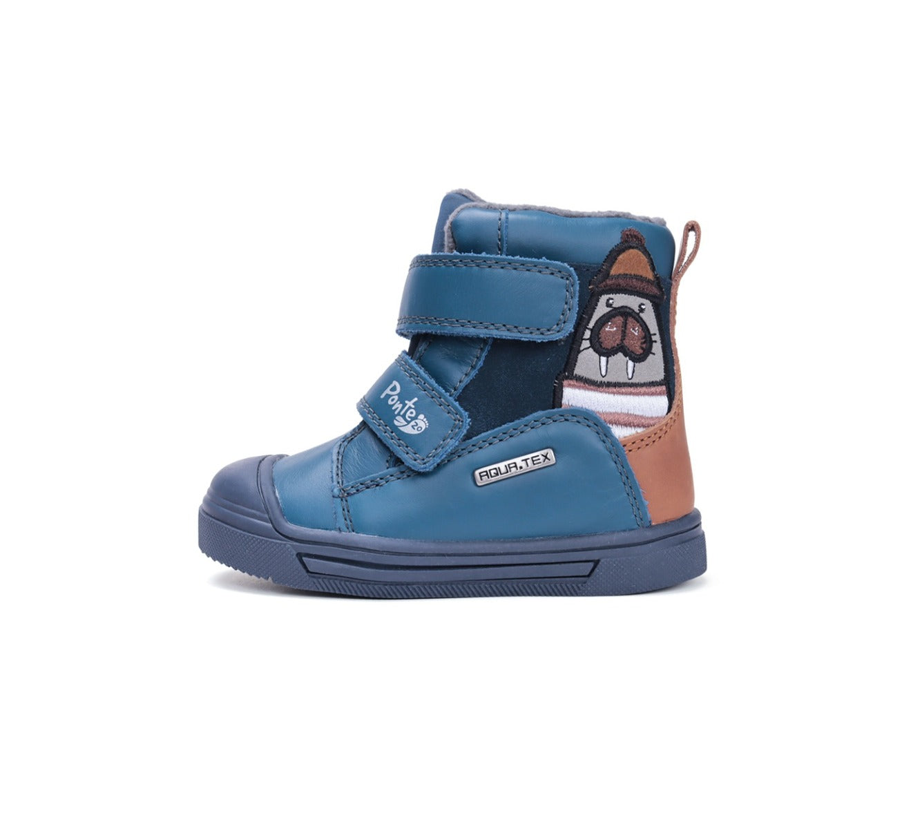 D.D.Step fiú csizma AQUA-TEX bélelt Ponte20 szupinált 22-27 Calypso Sky fóka mintával Másodlagos kép
