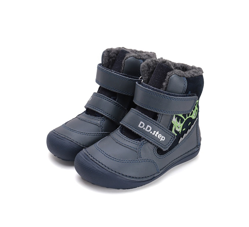D.D.Step ghete baieti Barefoot captusite 25-30 Royal Blue cu crocodil Fő kép