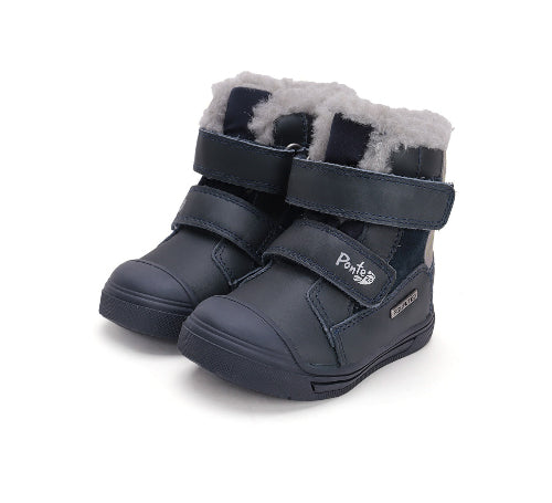 D.D.Step ghete baieti imblanite Ponte20 supinati AQUA-TEX 22-27 Royal Blue cu dino Fő kép