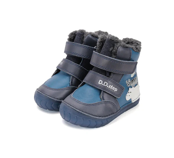 D.D.Step ghete baieti imblanite cu talpa fluorescenta 19-24 Calypso Sky Wild Animals Fő kép