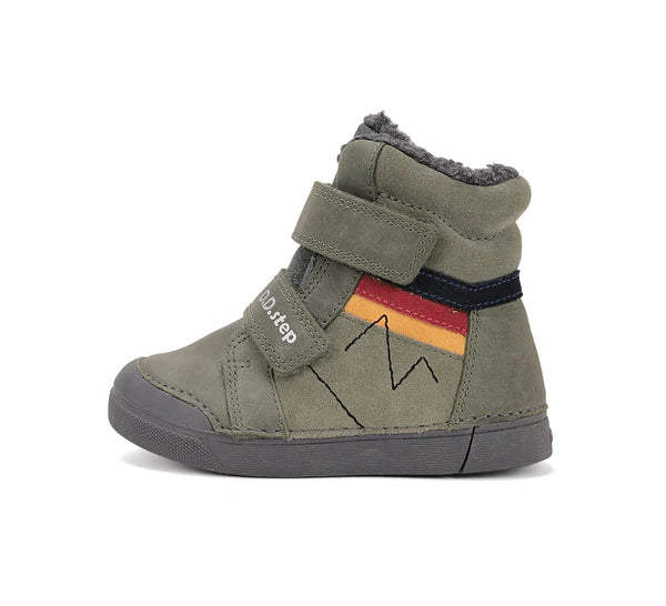 D.D.Step bélelt fiú bakancs 25-30 Khaki Másodlagos kép