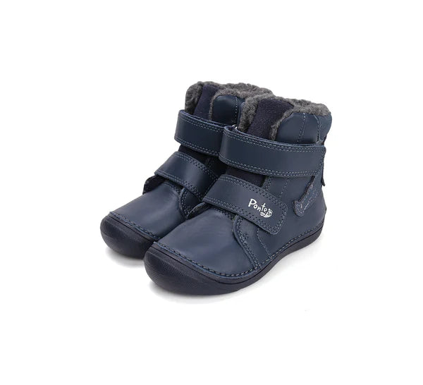 D.D.Step ghete baieti imblanite Ponte20 supinati 24-29 Royal Blue cu dragon