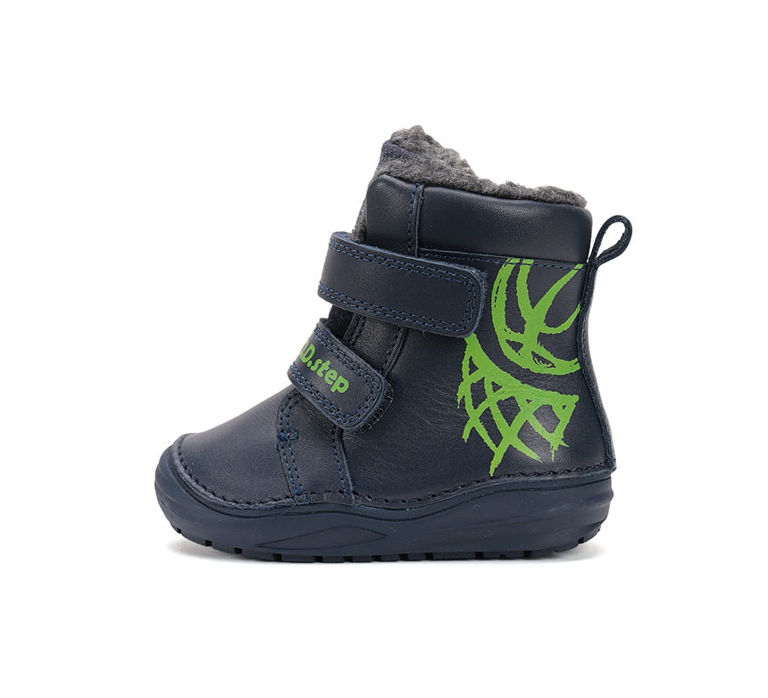 D.D.Step bélelt fiú téli cipő 20-25 Royal Blue Kosárlabda Másodlagos kép