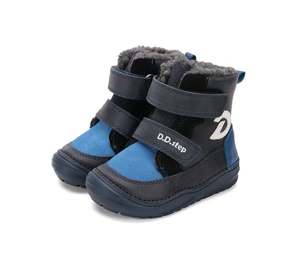 D.D.Step ghete baieti imblanite 20-25 Royal Blue cu D Fő kép