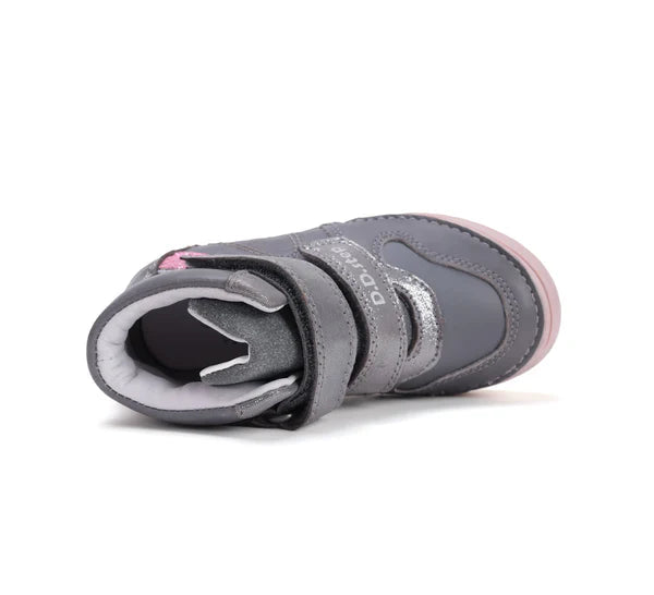 D.D.Step ghete fete cu scai 32-37 Grey cu dunga