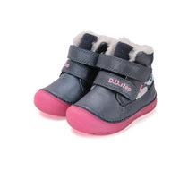 D.D.Step ghete fete imblanite cu talpa fluorescenta 20-25 Royal blue cu pasarele
