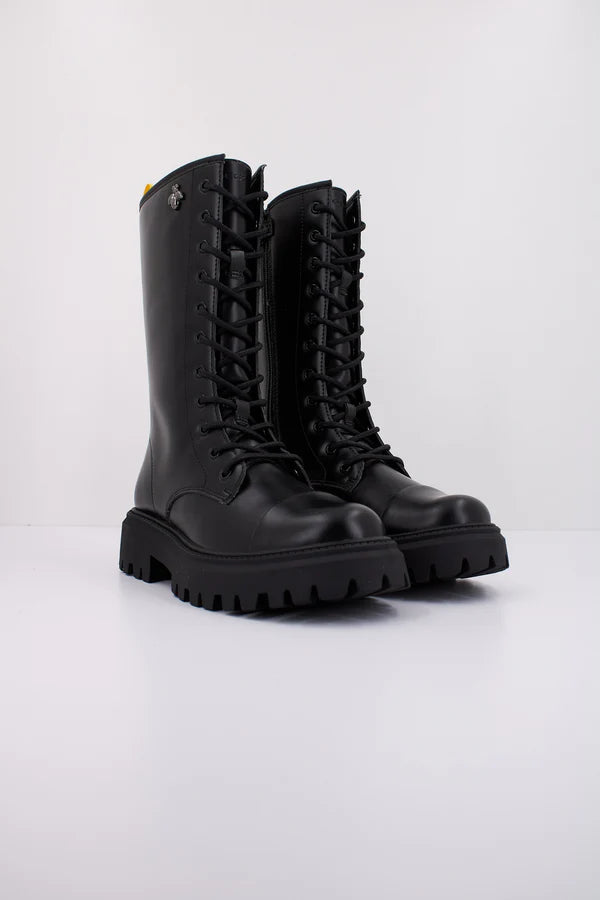 Geox bocanci fete inalti cu siret si fermoar 31-35 Black Fő kép