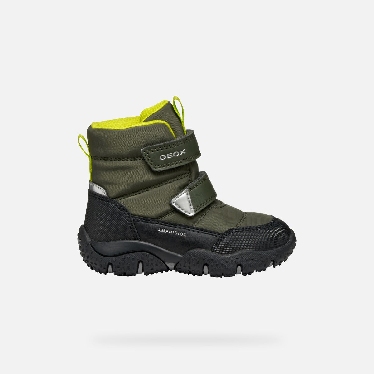 Geox fiú bélelt csizma Baltic Amphibiox 24-27 Sötétzöld/Lime zöld Másodlagos kép
